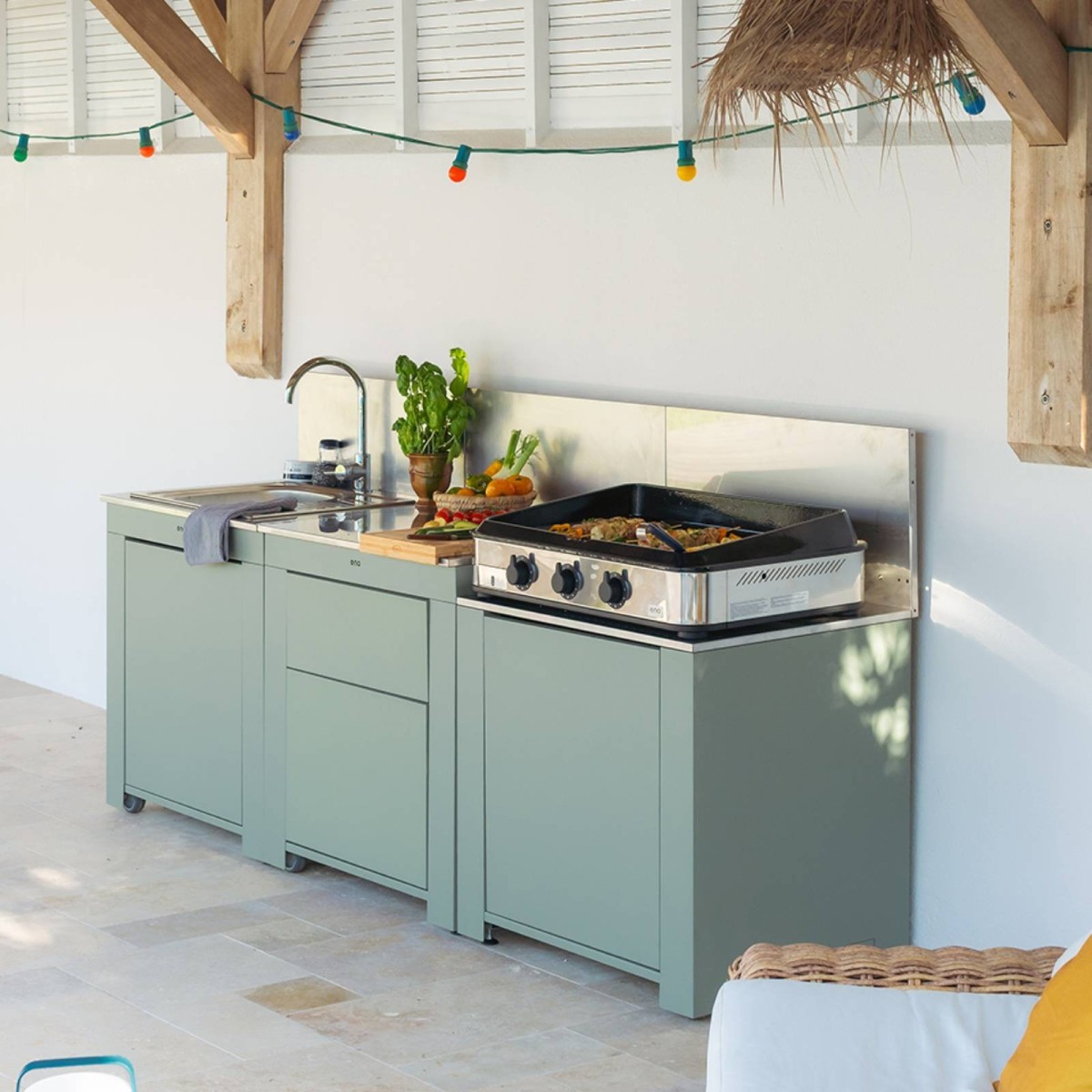 CUCINA ENO CLASSIC 3 MODULI SALVIA