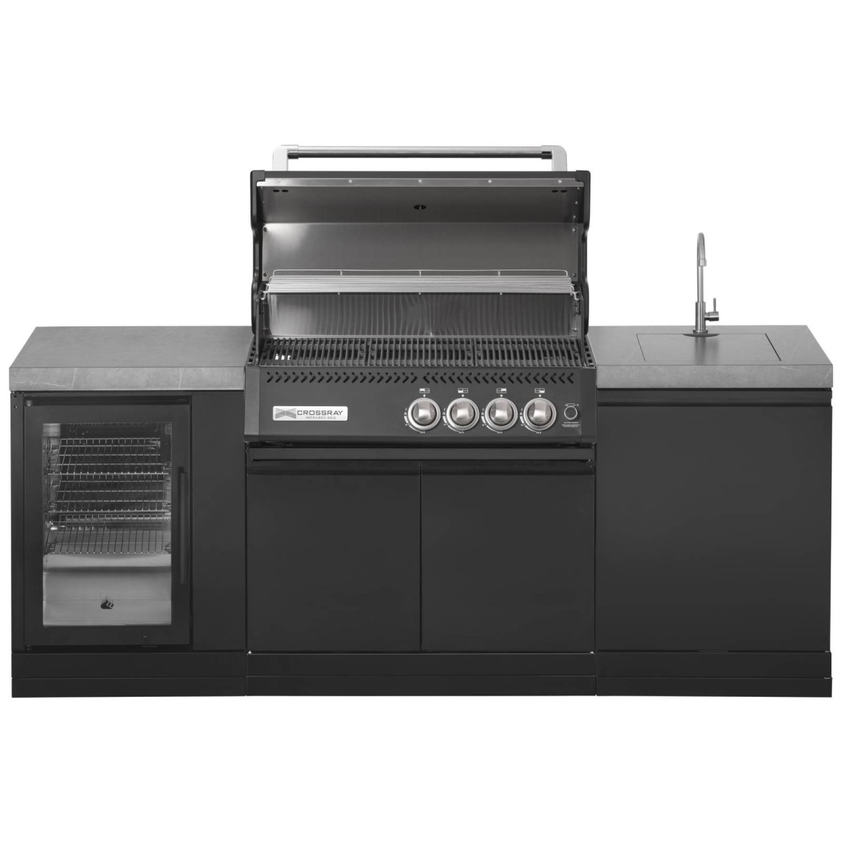 CUCINA DA ESTERNO GRANDPRO CROSSRAY 215 CON LAVELLO E FRIGORIFERO