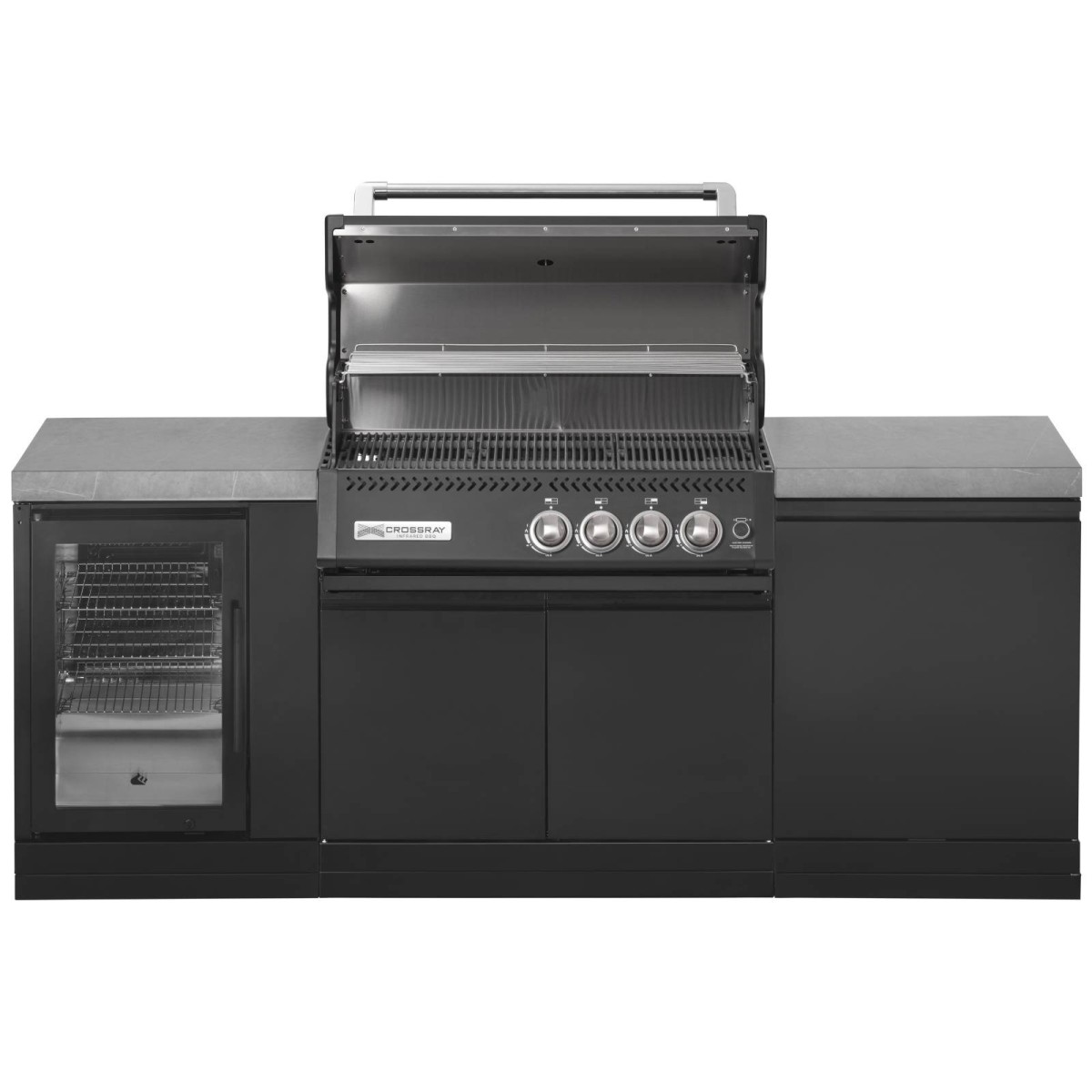 CUCINA DA ESTERNO GRANDPRO CROSSRAY BLACK 215 CON FRIGORIFERO