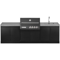 CUCINA DA ESTERNO GRANDPRO CROSSRAY BLACK 272 CON LAVELLO