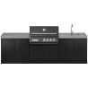 CUCINA DA ESTERNO GRANDPRO CROSSRAY BLACK 272 CON LAVELLO