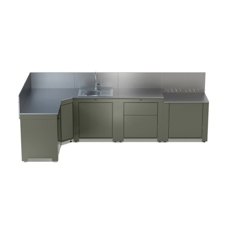 CUCINA ENO COMFORT CON ANGOLO SALVIA