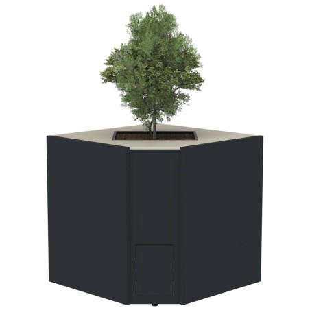 MODULO ANGOLARE PER PIANTA ORNAMENTALE BRABURA CT 90 ANTRACITE | Il Mondo del Barbecue