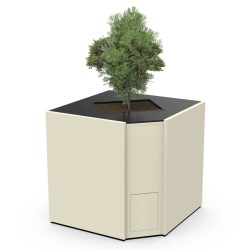 MODULO ANGOLARE PER PIANTA ORNAMENTALE BRABURA CT 90 BIANCO PERLA | Il Mondo del Barbecue