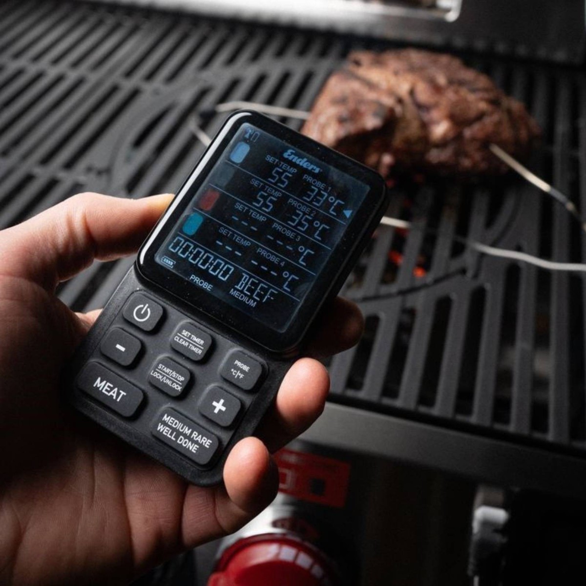 TERMOMETRO LCD WIRELESS ENDERS | Il Mondo del Barbecue