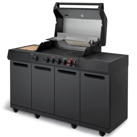 BARBECUE A GAS ENDERS UNIQ® 4 IK KITCHEN CRUSTER SHADOW | Il Mondo del Barbecue