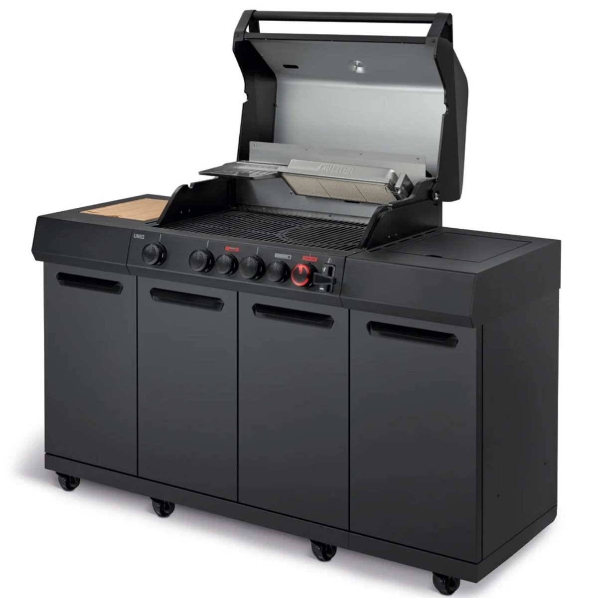 BARBECUE A GAS ENDERS UNIQ® 4 IK KITCHEN CRUSTER SHADOW | Il Mondo del Barbecue