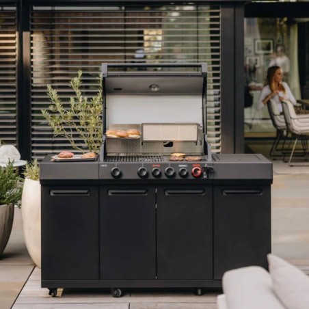 BARBECUE A GAS ENDERS UNIQ® 4 IK KITCHEN CRUSTER SHADOW | Il Mondo del Barbecue