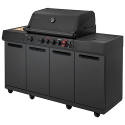 BARBECUE A GAS ENDERS UNIQ® 4 IK KITCHEN CRUSTER SHADOW | Il Mondo del Barbecue