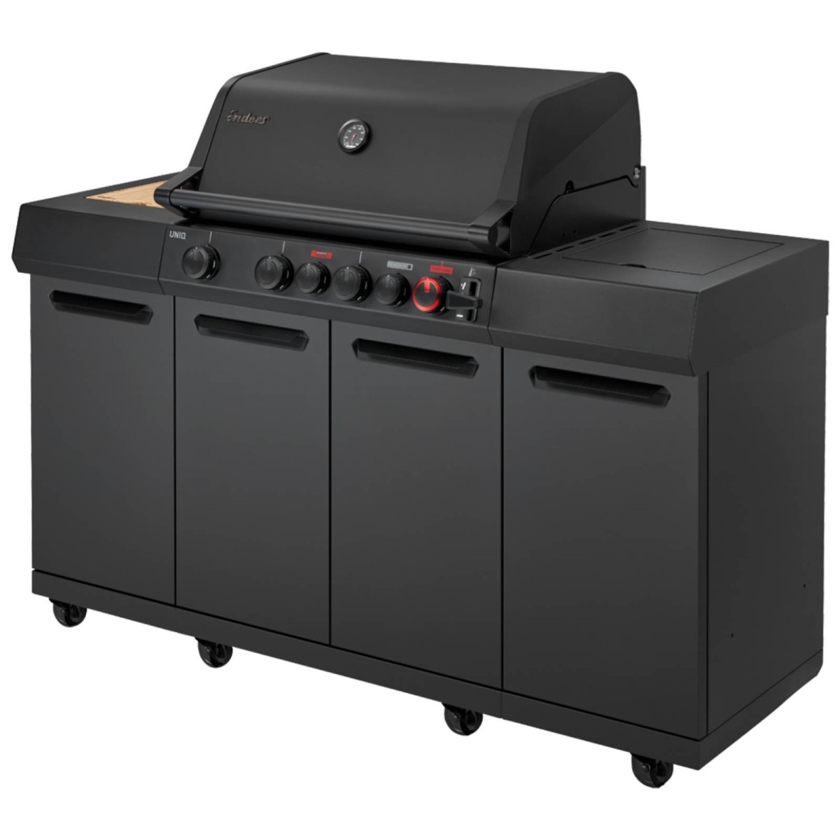 BARBECUE A GAS ENDERS UNIQ® 4 IK KITCHEN CRUSTER SHADOW | Il Mondo del Barbecue