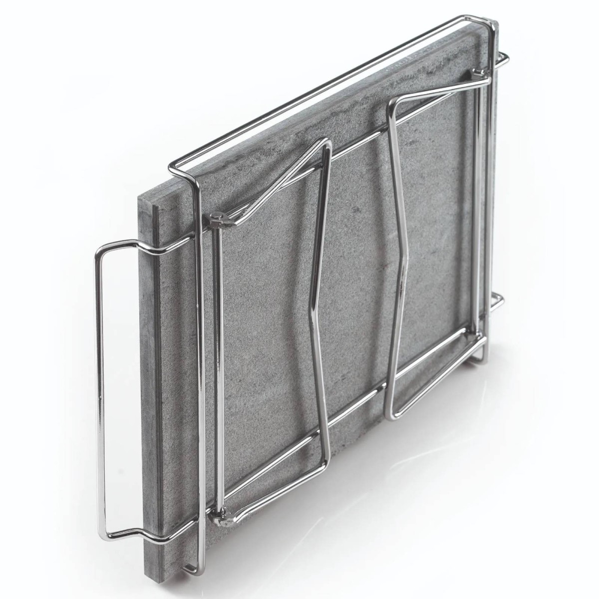 PIETRA OLLARE CON SUPPORTO PIEGHEVOLE 30X40 CM OMPAGRILL | Il Mondo Del Barbecue