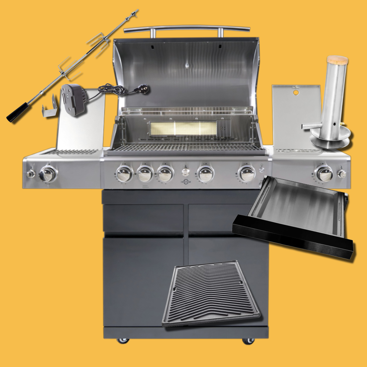 ALLGRILL CHEF L BLACK PACK 1 AllGrill Barbecue a gas | Il Mondo Del Barbecue