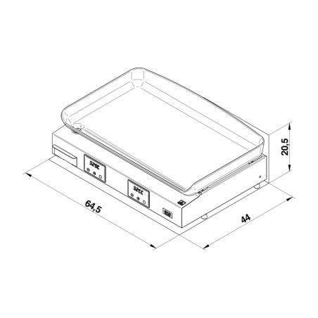PLANCHA INITIAL 65 INOX ELETTRICA Eno Piastre in ghisa smaltata | Il Mondo Del Barbecue