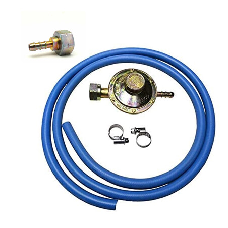 REGOLATORE DI PRESSIONE 1 KG/H CON RACCORDO TUBO GAS GPL