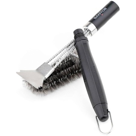SPAZZOLA A 3 TESTE CON RASCHIETTO SANTOS - 44 CM
