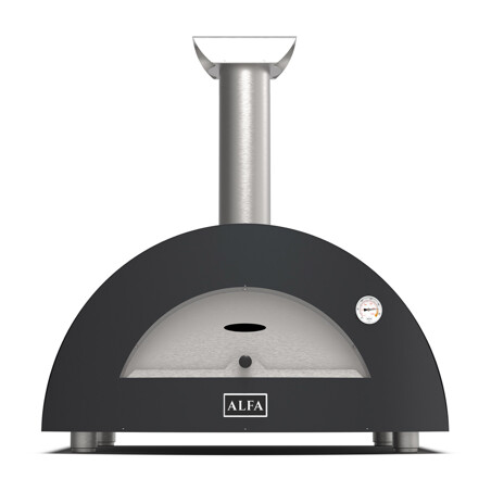 ALFA MODERNO 2 PIZZE FORNO PIZZA A LEGNA ARDESIA GREY Alfa forni Forni pizza | Il Mondo Del Barbecue