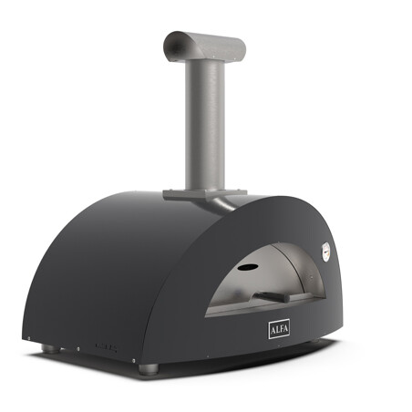 ALFA MODERNO 2 PIZZE FORNO PIZZA A LEGNA ARDESIA GREY Alfa forni Forni pizza | Il Mondo Del Barbecue