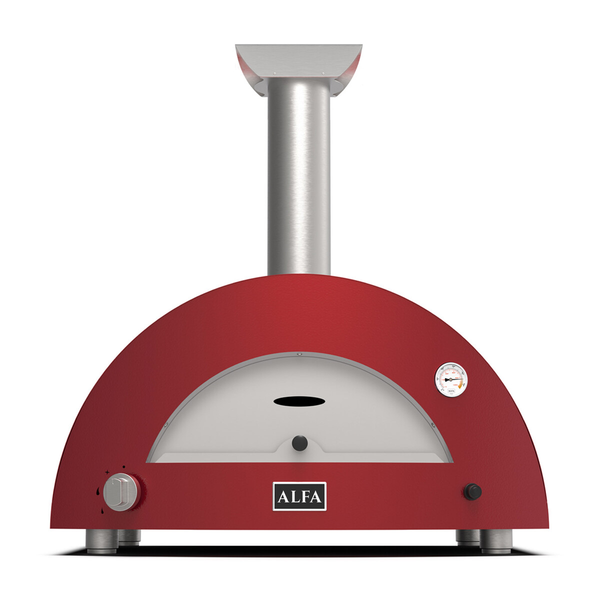 ALFA MODERNO 2 PIZZE FORNO PIZZA A GPL ANTIQUE RED Alfa forni Forni pizza | Il Mondo Del Barbecue