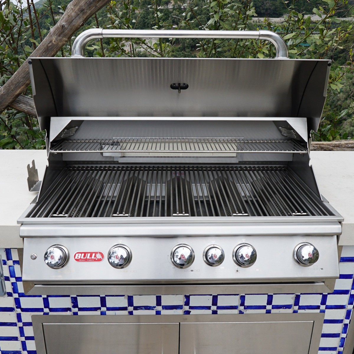 BARBECUE A GAS BULL BRAHMA DA INCASSO / APPOGGIO-METANO