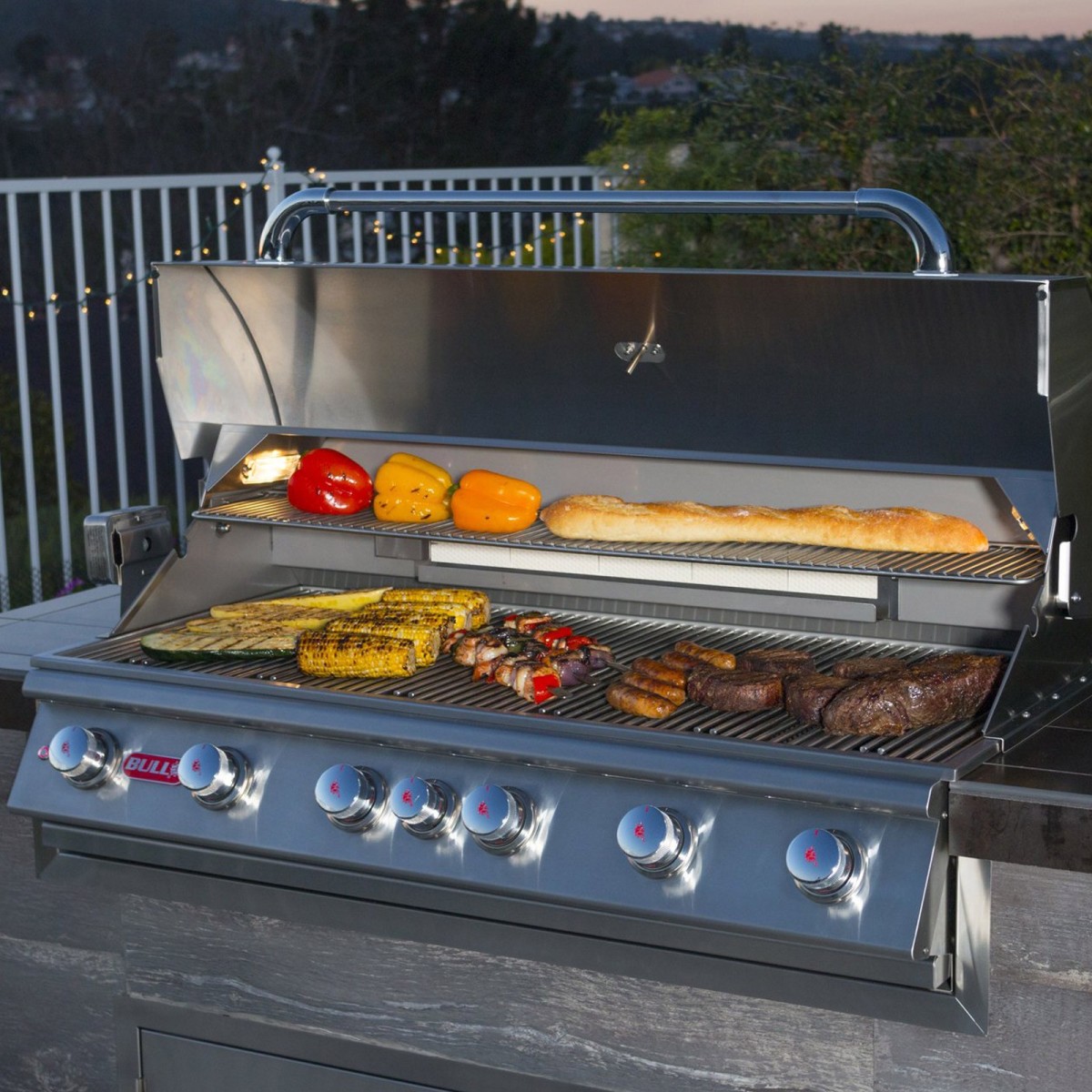 BARBECUE A GAS BULL DIABLO DA INCASSO / APPOGGIO-METANO