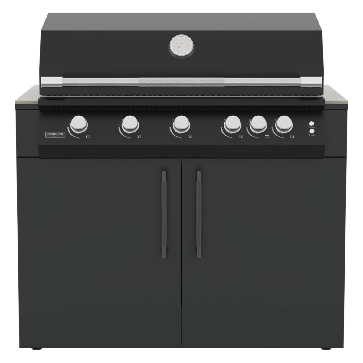 MODULO BARBECUE KC 120 BRABURA ANTRACITE| Il Mondo del Barbecue