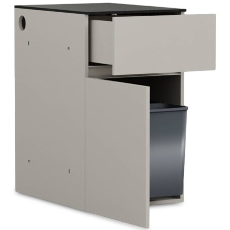 MODULO CASSETTO + PORTARIFIUTI GRLLR ALUMNIA TAUPE | Il Mondo del Barbecue