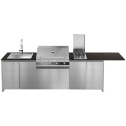 CUCINA DA ESTERNO STEEL GEA BRENTA T28 H80 SS-AL | Il Mondo del Barbecue