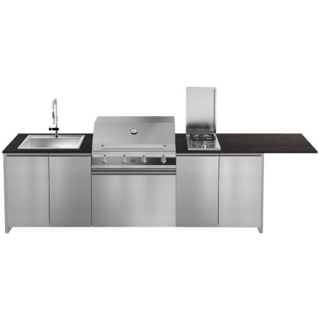 CUCINA DA ESTERNO STEEL GEA BRENTA T28 H80 SS-AL | Il Mondo del Barbecue