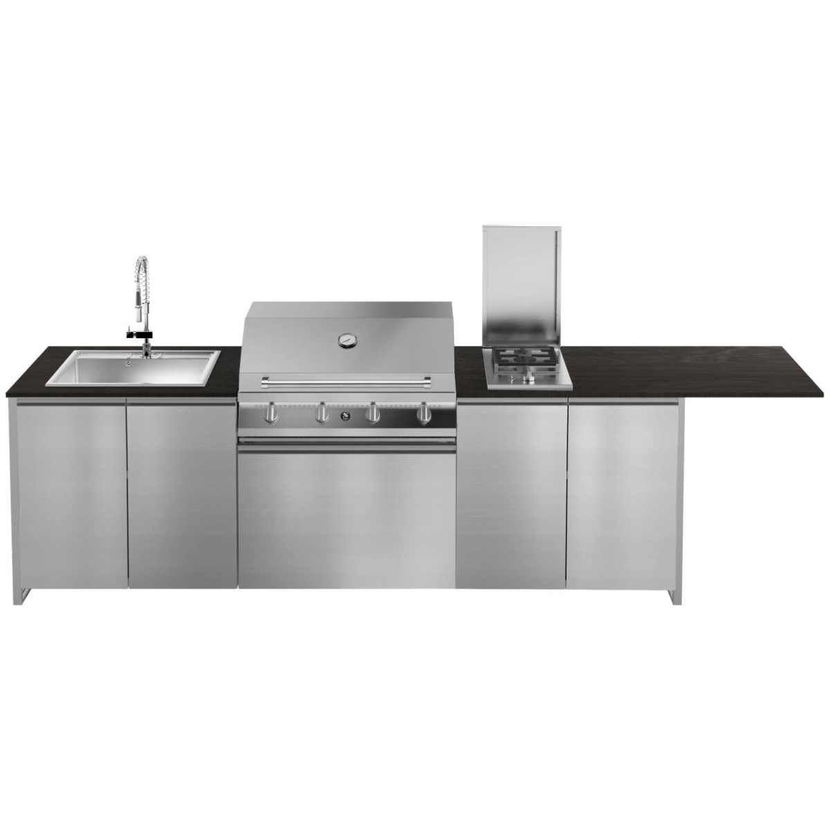 CUCINA DA ESTERNO STEEL GEA BRENTA T28 H80 SS-AL | Il Mondo del Barbecue