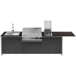 CUCINA DA ESTERNO STEEL GEA BRENTA T28 H80 NF-AL | Il Mondo del Barbecue