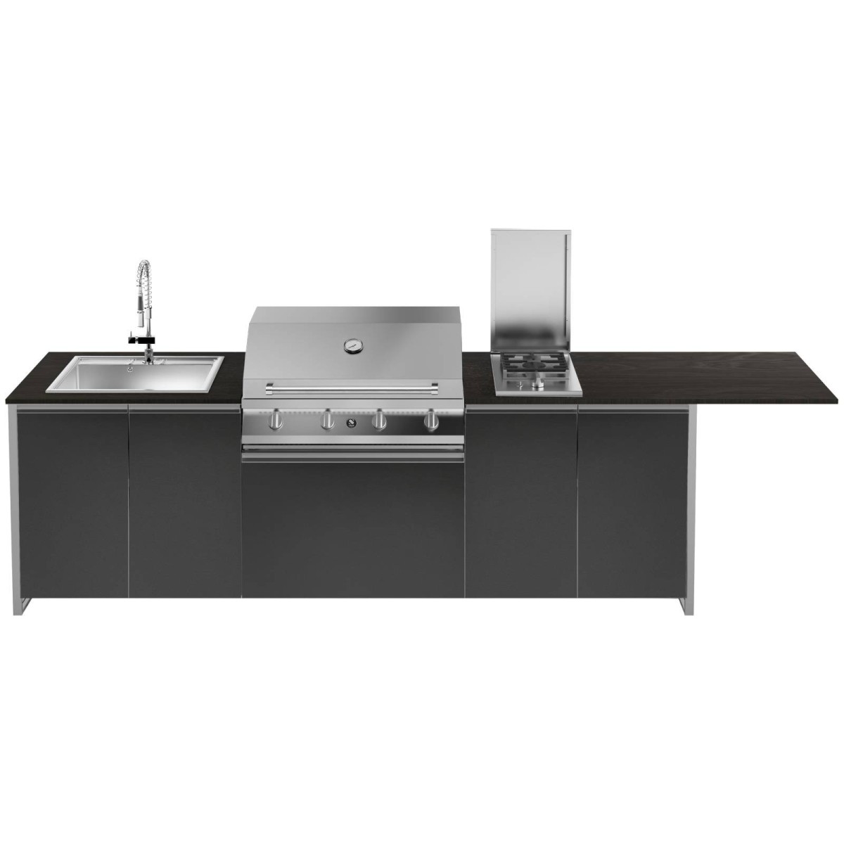 CUCINA DA ESTERNO STEEL GEA BRENTA T28 H80 NF-AL | Il Mondo del Barbecue