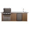 CUCINA DA ESTERNO BULL DESIR-A-BULL - 3 METRI CEDAR