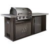 CUCINA DA ESTERNO BULL DESIR-A-BULL - 2,5 METRI GREY