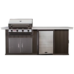 CUCINA DA ESTERNO BULL DESIR-A-BULL - 2,5 METRI GREY