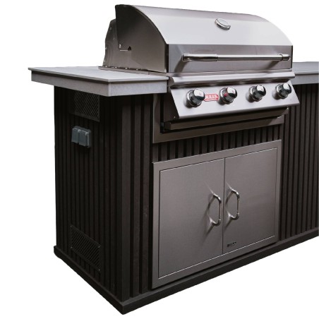 CUCINA DA ESTERNO BULL DESIR-A-BULL - 3 METRI GREY
