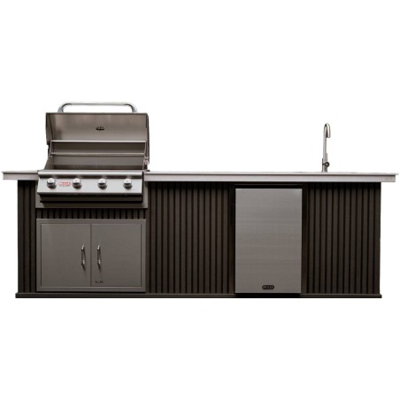 CUCINA DA ESTERNO BULL DESIR-A-BULL - 3 METRI GREY