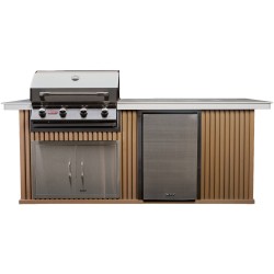 CUCINA DA ESTERNO BULL DESIR-A-BULL - 2,5 METRI CEDAR