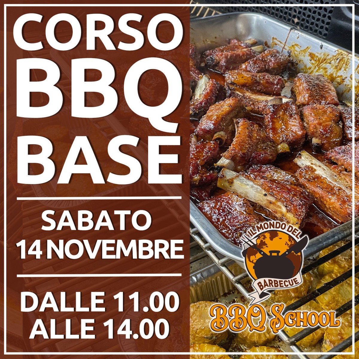 CORSO BBQ BASE - SABATO 14 NOVEMBRE | Il Mondo Del Barbecue