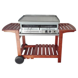 CARRELLO CHEF IN LEGNO PER PIASTRA SHARK 50