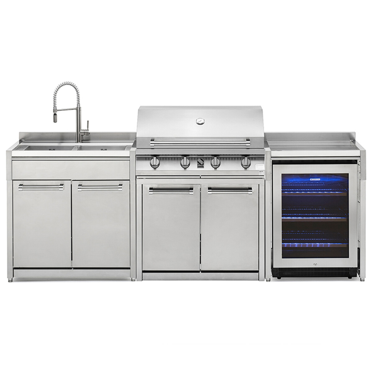 CUCINA DA ESTERNO STEEL GENESI - SET 1