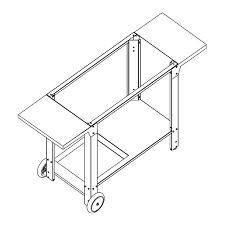 CARRELLO APERTO BBQ 80