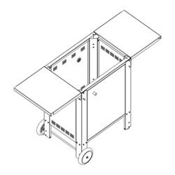 PLA.NET CARRELLO CHIUSO BBQ 55
