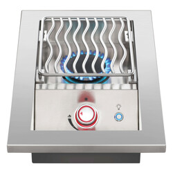 FUOCO LATERALE AD INCASSO A GAS CON LUCE