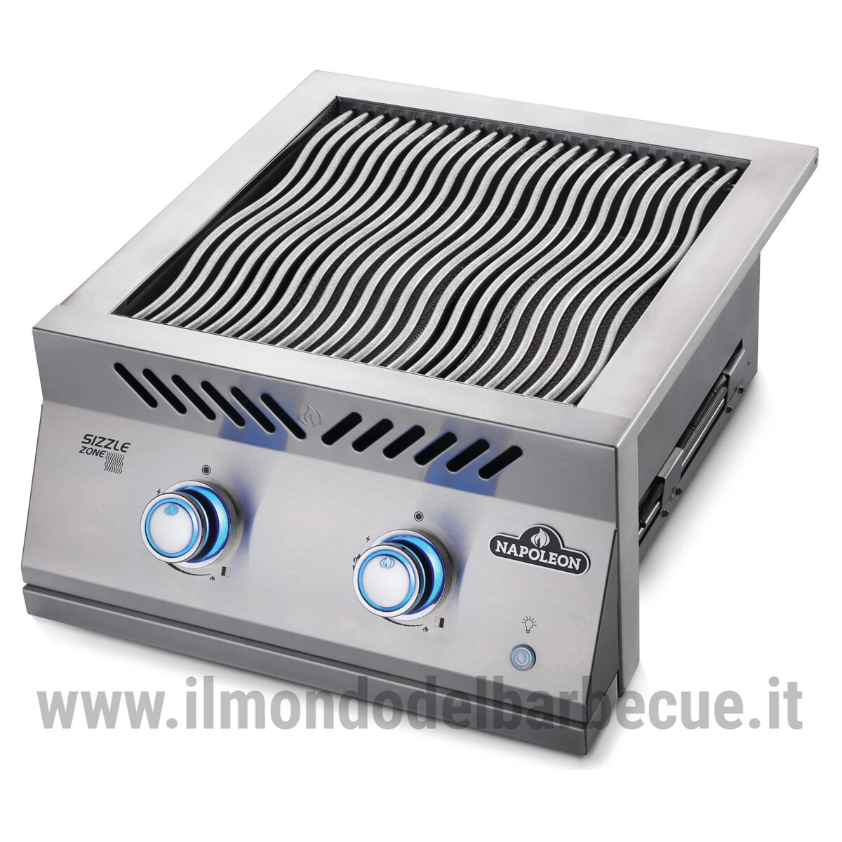 FUOCO LATERALE DOPPIO AD INCASSO A INFRAROSSI A GAS