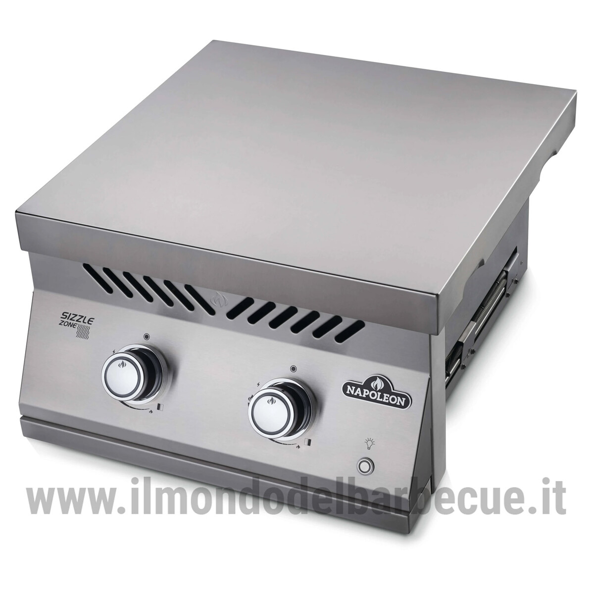 FUOCO LATERALE DOPPIO AD INCASSO A INFRAROSSI A GAS