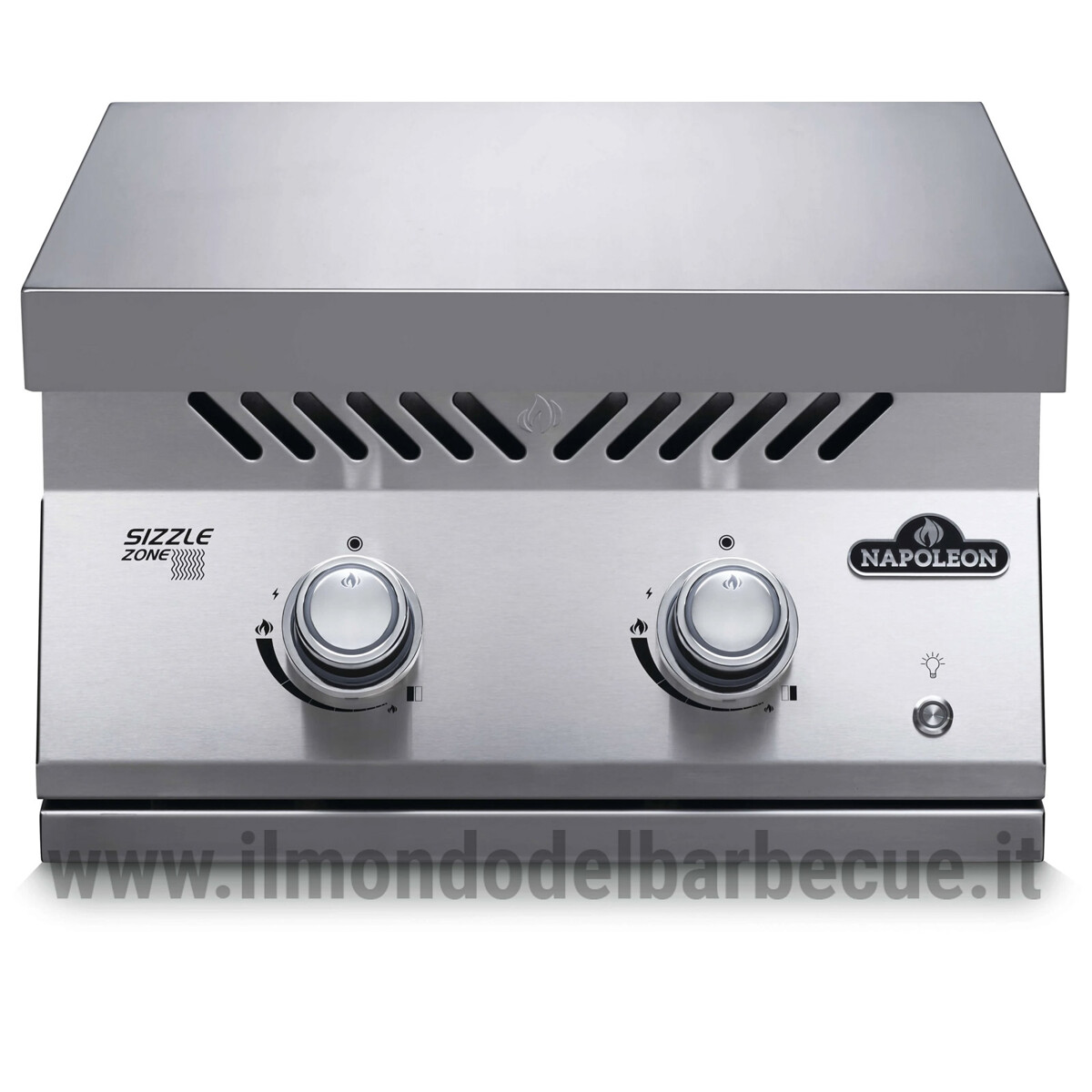 FUOCO LATERALE DOPPIO AD INCASSO A INFRAROSSI A GAS