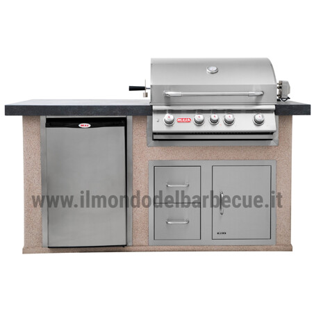 CUCINA DA ESTERNO BULL POWER-Q IN STUCCO