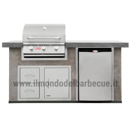 CUCINA DA ESTERNO BULL POWER-Q IN STUCCO