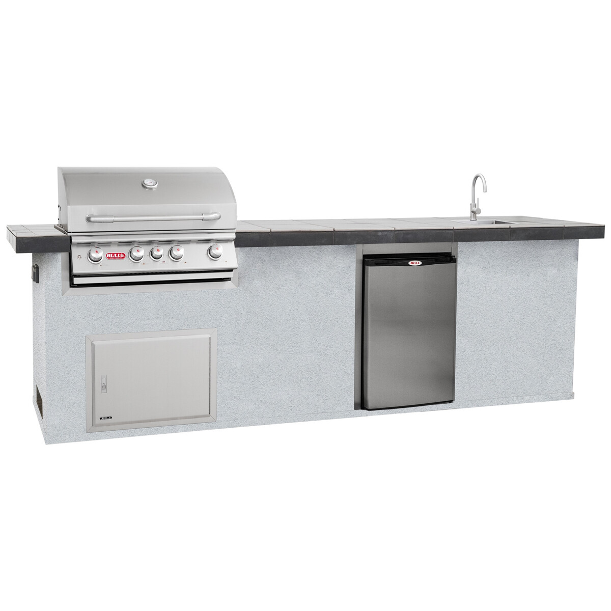 CUCINA DA ESTERNO BULL OUTDOOR KITCHEN ISLAND IN STUCCO - 3 METRI CUCINA DA ESTERNO BULL OUTDOOR KITCHEN ISLAND IN STUCCO - 3 METRI