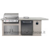 CUCINA DA ESTERNO BULL OUTDOOR KITCHEN ISLAND IN STUCCO